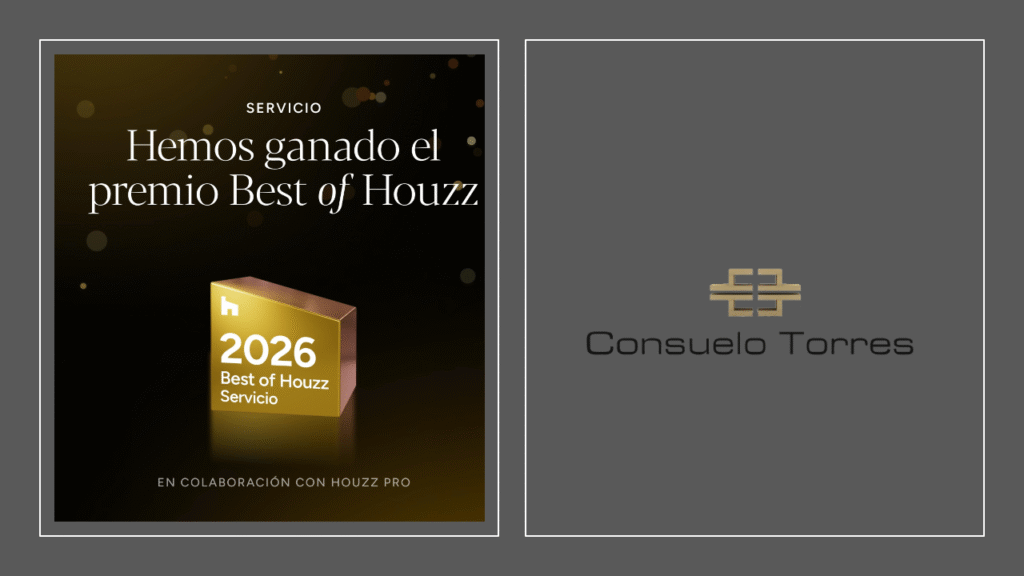 Premio Best of Houzz 2026 Servicio al Cliente Consuelo Torres